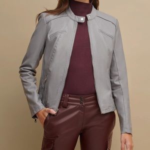 Guess Faux Leather Moto Jacket